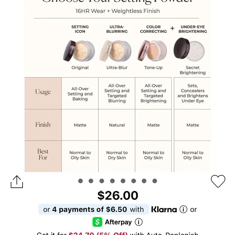 *SALE* Laura Mercier Loose Setting Powder *USED TWICE* - Picture 7 of 13